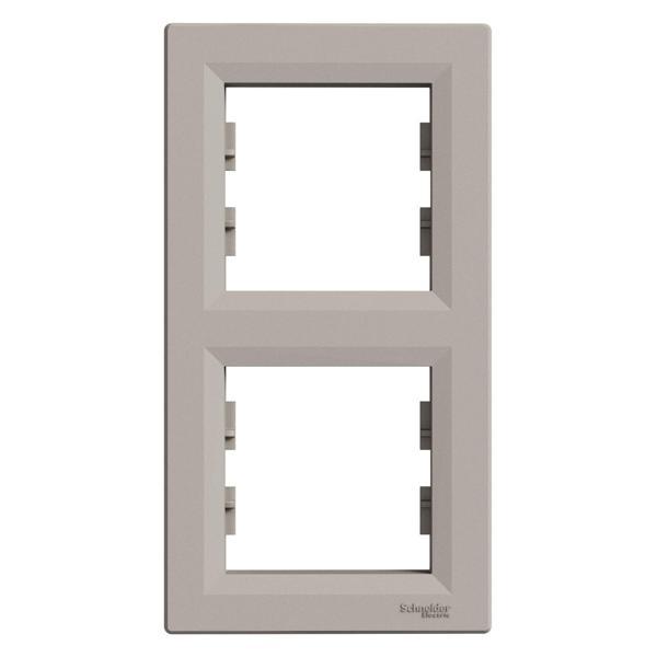 Schneider Electric EPH5810269 Asfora Bronz İkili Çerçeve Dikey - Image 1