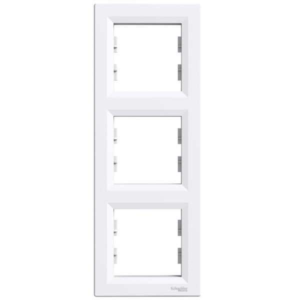 Schneider Electric EPH5810321 Asfora Beyaz Üçlü Çerçeve Dikey - Image 1