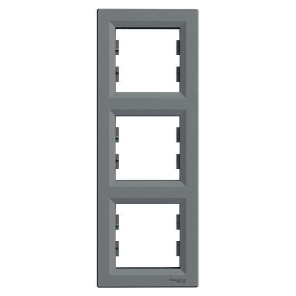 Schneider Electric EPH5810362 Asfora Çelik Üçlü Çerçeve Dikey - Image 1