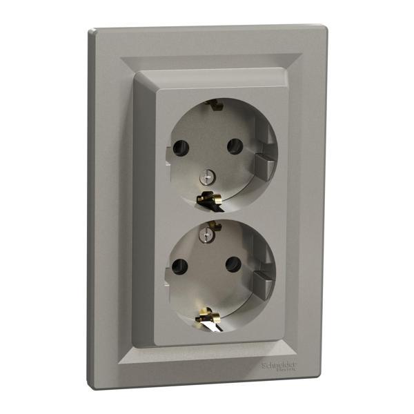 Schneider Electric EPH9900169 Asfora Bronz İkili Topraklı Priz - Image 1
