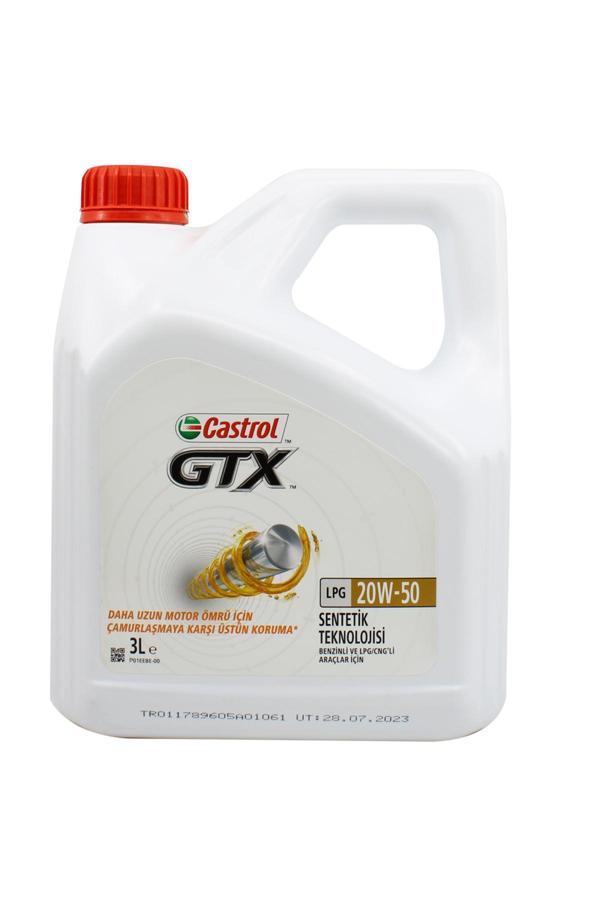 Castrol Gtx Lpg 20W-50 3 Lt Lpg'Li Araç Motor Yağı - Image 1