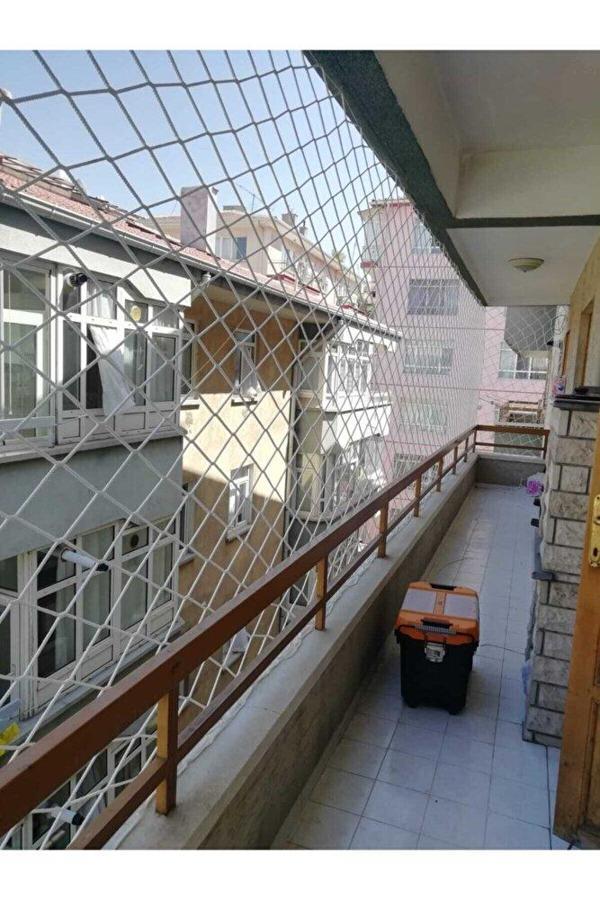 3 Mm 2,5 X 9 Metre Güvenlik Filesi Balkon Kapatma Ağı Kedi Çocuk Emniyet Ağı  - Image 1