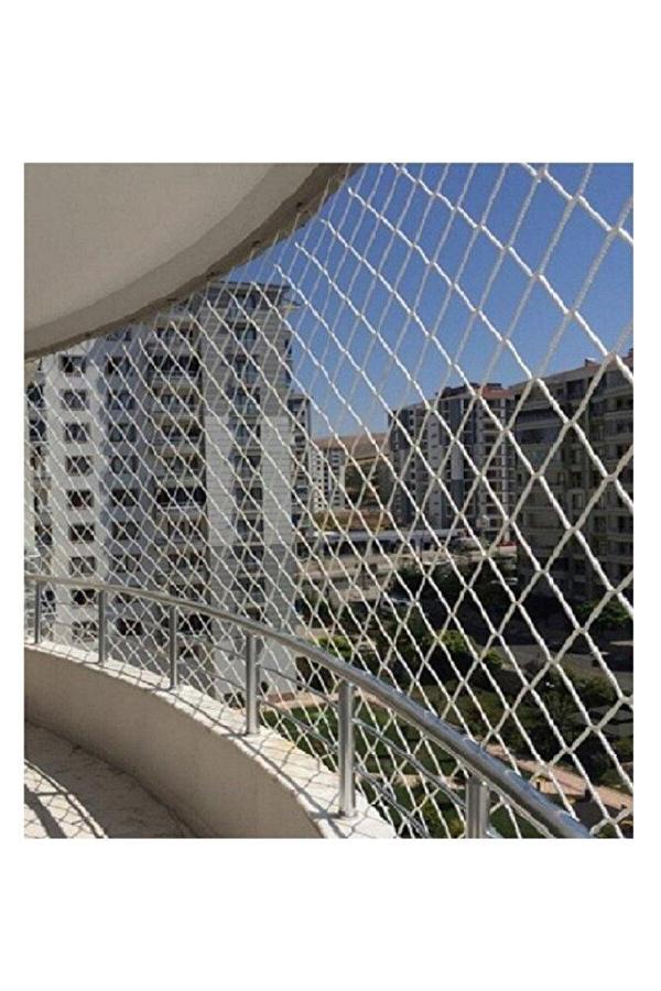 2,50x 1 Metre Balkon Kedi Çocuk Güvenlik Filesi Ağı 3 Milim Kalınlık  - Image 1