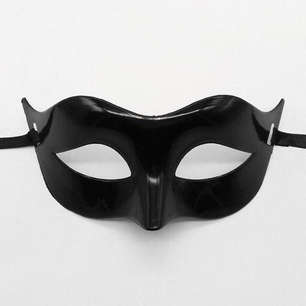 Siyah Renk Masquerade Kostüm Partisi Venedik Balo Maskesi (5250) - Image 1