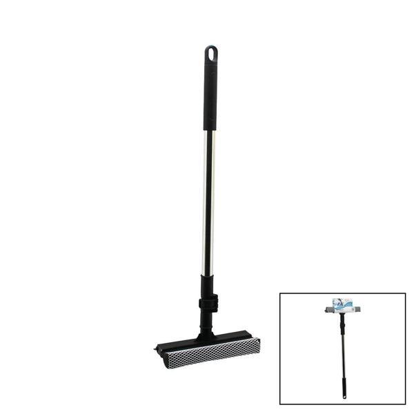 2İN1 BAŞLI=ÇEKPAS - FİLE KAPLI SÜNGER ÇOK AMAÇLI YÜZEY TEMİZLİK MOP - CAMSİL KİLİTLİ UZAYAN METAL SAP=56-94CM (5250) - Image 1
