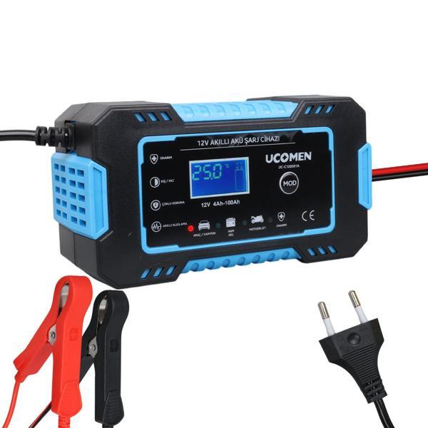 12V 6A MAVİ LED GÖSTERGELİ AKÜ ŞARJ CİHAZI UC-C120501A (5250) - Image 1