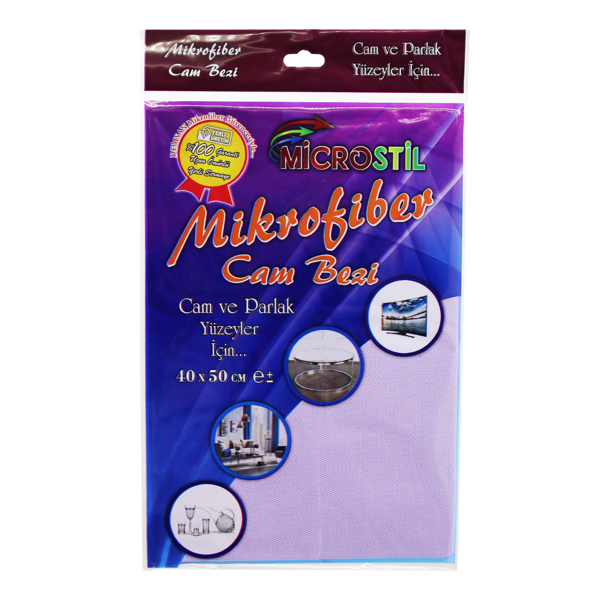 40X50CM MİKROFİBER TEMİZLİK CAM BEZİ (5250) - Image 1