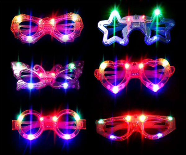 Led Işıklı Karışık 6 Model Yanar Söner Parti Gözlüğü 6 Adet (5250) - Image 1