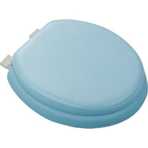 MAVİ YUMUŞAK KLOZET KAPAK BÜYÜK PUF  42x41 cm (5250) - Image 1