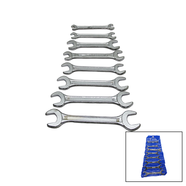 8 PARÇA  AĞZI AÇIK 6-22MM ANAHTAR TAKIMI (5250) - Image 1