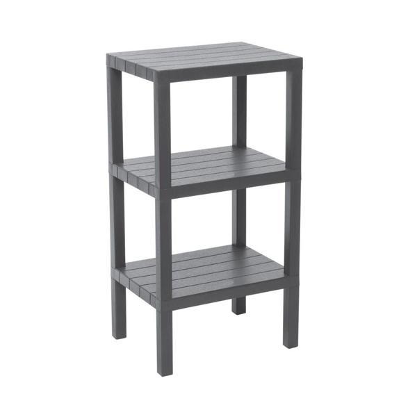 3 RAFLI GRİ MODÜLER ÜNİTE PLASTİK 38x29x74 cm (5250) - Image 1