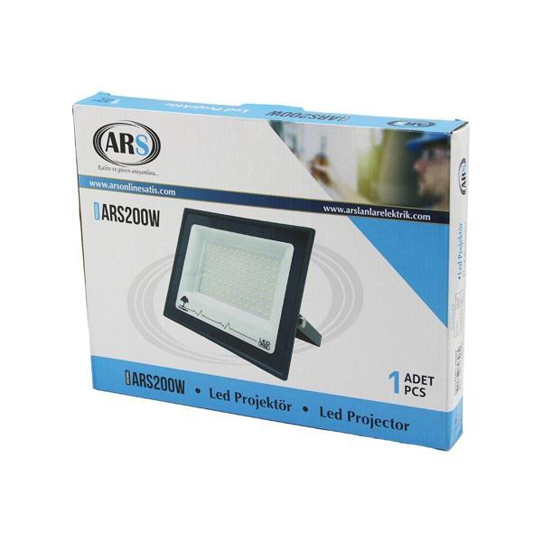 TEKLİ 200W LED PROJEKTÖR  29X22CM AYDINLATMA AÇISI: 120 DERECE 50.000 SAAT ÖMÜR MODEL-ARS200W (5250) - Image 1