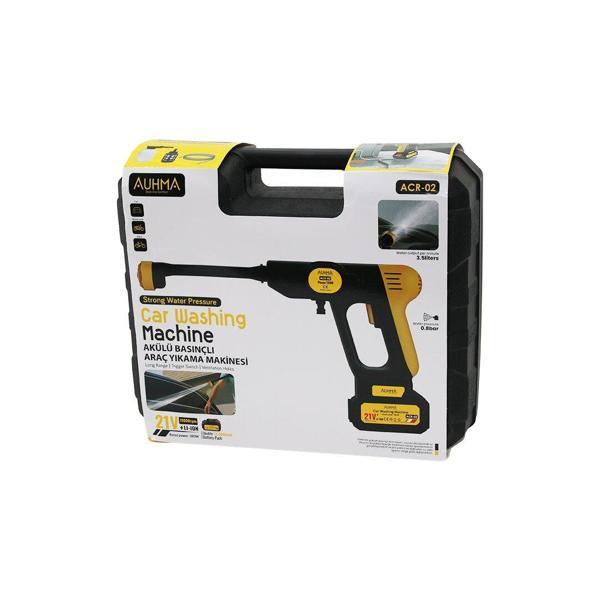 OTO - ARAÇ YIKAMA MAKİNESİ ŞARJLI - YEDEK BATARYALI 180W - 19000 RPM -13000 mAh - 21V -5MT HORTUM- 0.8bar ACR-02 (5250) - Image 1