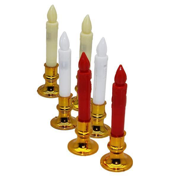 2 PARÇA  ŞAMDANLI PİLLİ LED MUM DEKORATİF (5250) - Image 1