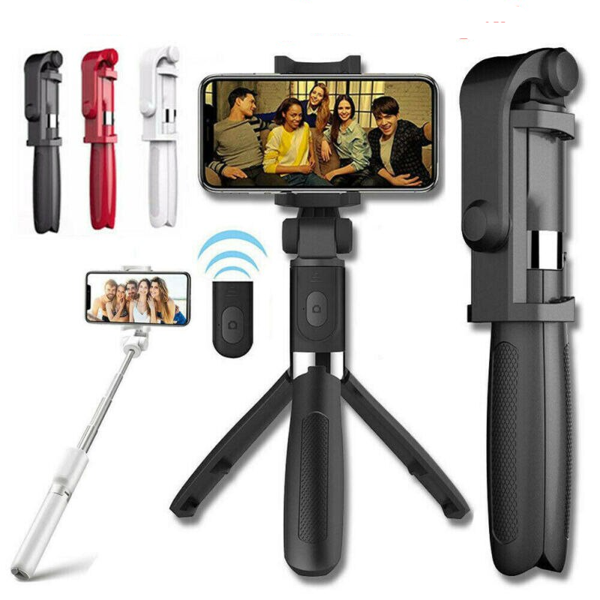 Selfie Stick L01 Bluetooth Kumandalı Selfie Çubuğu Tripod Monopod (5250) - Image 1