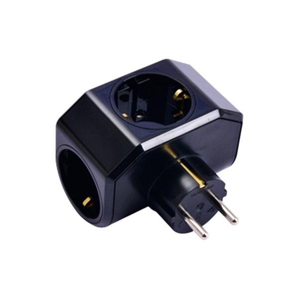 SİYAH YONCA PLUS 3LÜ TOPRAKLI PRİZ FİŞ 04-ZM (5250) - Image 1