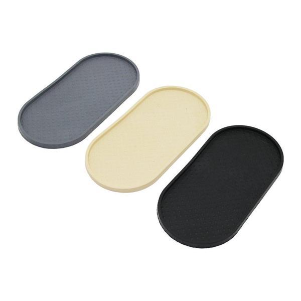 DÜZ   OVAL   RENKLİ SİLİKON  YAĞDANLIK - SABUNLUK ALTLIK  12 X 24.5CM (5250) - Image 1