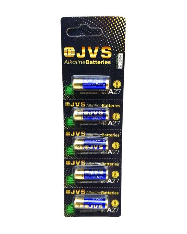 JVS A27 LR27 12V ARAÇ KUMANDA PİLİ 5Lİ KART (5250) - Image 1