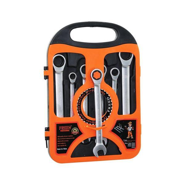 7 PCS CIRCIR KOMBİNE ANAHTAR SETİ 8-10-12-13-14-17-19MMPLASTİK TAŞIMA ÇANTALI (5250) - Image 1