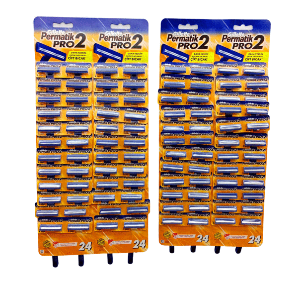PERMATİK PRO 2 ÇİFT BIÇAKLI SAPLI JİLET 96 PARÇA (5250) - Image 1