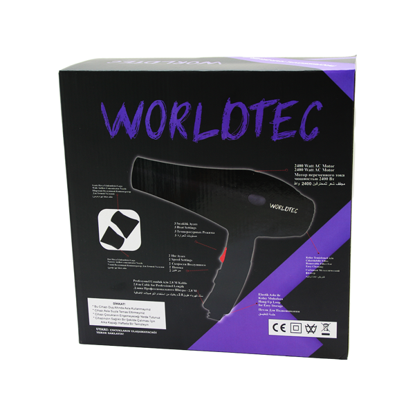 PRO PROFESSIONAL SAÇ KURUTMA - FÖN MAKİNESİ 2500W TURBO WT-5500 (5250) - Image 1
