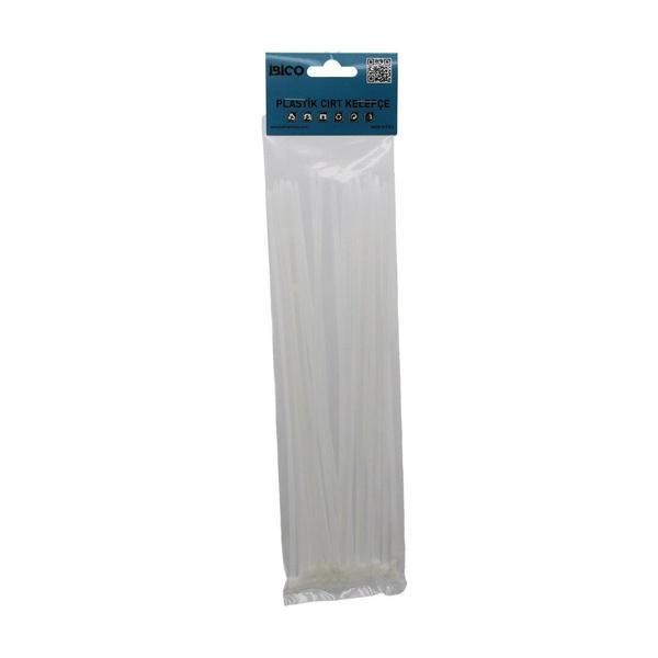 25PCS   BEYAZ   3.6X250MM  PLASTİK CIRT KELEPÇE (5250) - Image 1