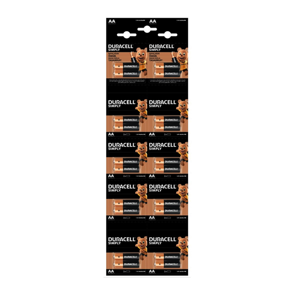 DURACELL KALEM PİL ALKALİN 20 PARÇA (5250) - Image 1