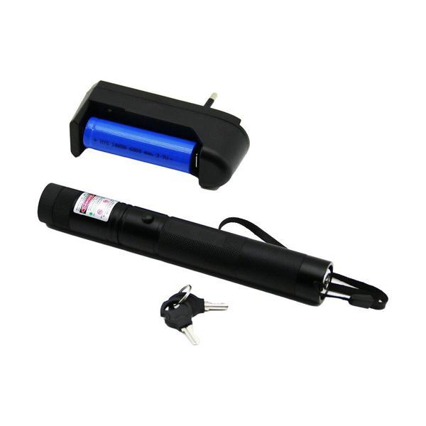 GREEN LAZER SİYAH - PİL ŞARJLI YEŞİL LAZER METAL KASA BÜYÜK BEYAZ KUTU (5250) - Image 1