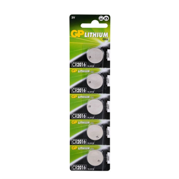 GP LITH.GPCR2016-7C5  PARA PİLİ 3V  5Lİ KART (5250) - Image 1