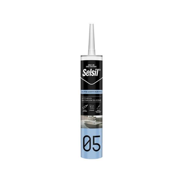 SELSİL 05 ŞEFFAF MUTFAK VE BANYO SİLİKON 280ML (5250) - Image 1