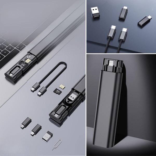 Cep Tipi 60W Bas Aç Type-C,İphone Şarj,Micro USB Hızlı Şarj Data Kablo Seti (5250) - Image 1