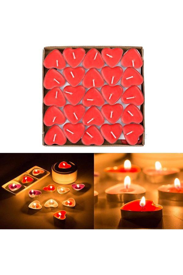 KALPLİ TEA LİGHT 25 PARÇA  MUM KIRMIZI (5250) - Image 1