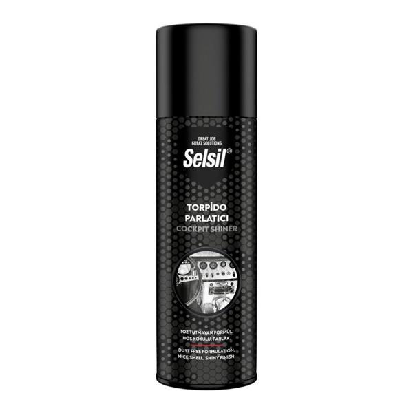 SELSİL OTO - ARAÇ TORPİDO PARLATICI SPREY 200ML HOŞ KOKULU - PARLAK - TOZ TUTMAYAN FORMÜL (5250) - Image 1