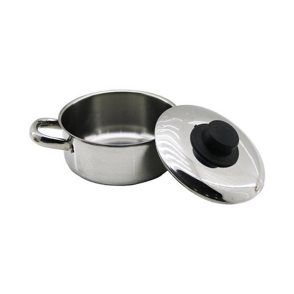 14CM   METAL KAPAK   MİNİ  ÇELİK TENCERE (5250) - Image 1
