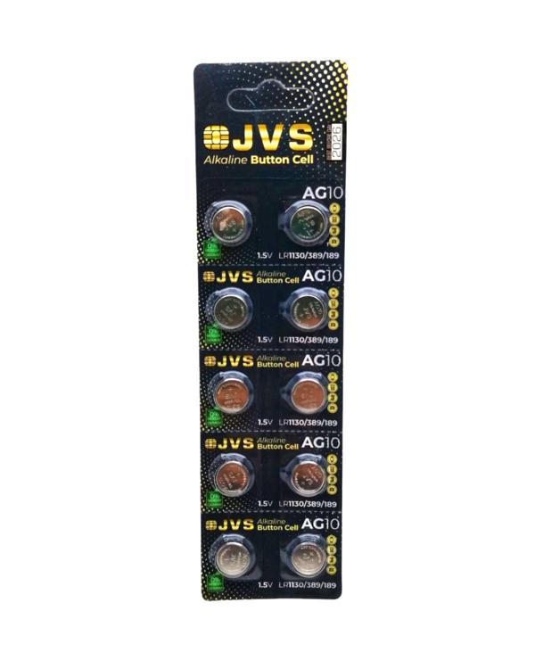JVS AG10 1.5V LR1130 SAAT PİLİ 10LU KART (5250) - Image 1