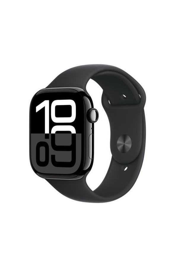Apple Watch Series 10 Gps 42mm Jet Siyah Alüminyum Kasa Siyah Spor Kordon - M/L Mwwf3tu/a KUTUSU AÇIK SIFIR - Image 1