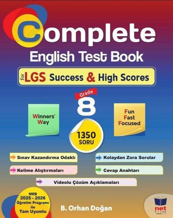 Complete English Test Book for LGS Success & High Scores - Net Kitap - Image 1