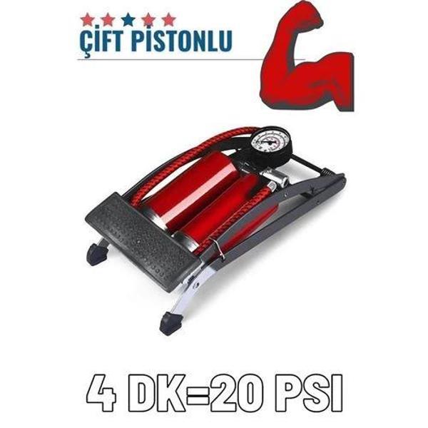 Turk Ayaktan Çift Pistonlu Lastik Şişirme Pompası - Image 1