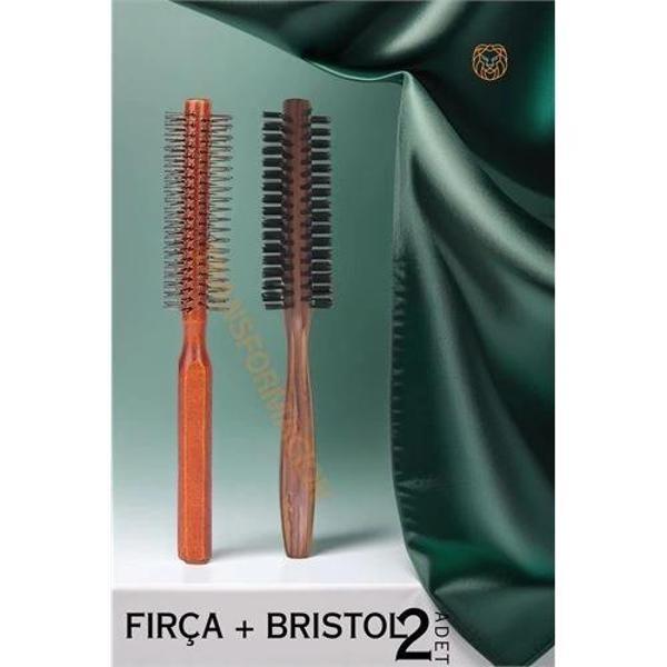 Turk Fön ve Tarama Fırçası Ahşap 2 li SET - Image 1