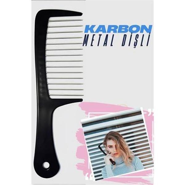 Turk Metal Dişli Masaj Etkili Saç Açma Tarağı - Image 1