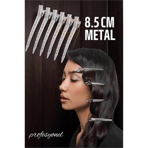 Turk Saç Klipsi Metal Toka Profesyonel 6 Adet - Image 1