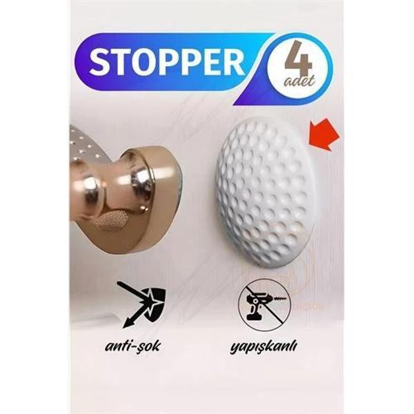 Turk Kapı Stopperi Golf Topu Model Kapı Çarpma Önleyici 4 Adet - Image 1