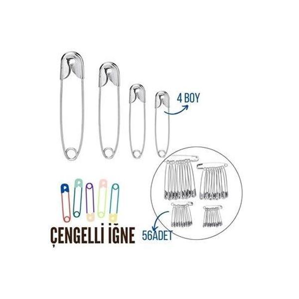 Turk Çengelli İğne 4 Boy 56 Adet - Image 1