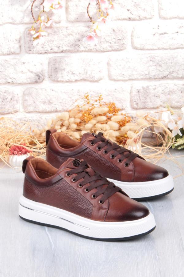 Pepita M054 Rahat Hafif Kalın Taban Hakiki Deri Erkek Ayakkabı - Image 1