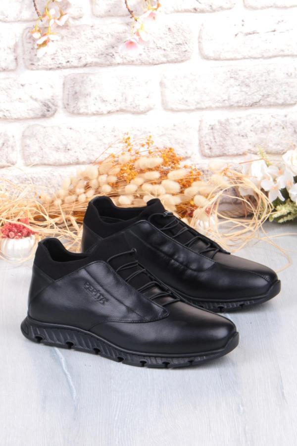 Pepita 4781 Rahat Lastikli Kauçuk Taban Hakiki Deri Erkek Ayakkabı - Image 1