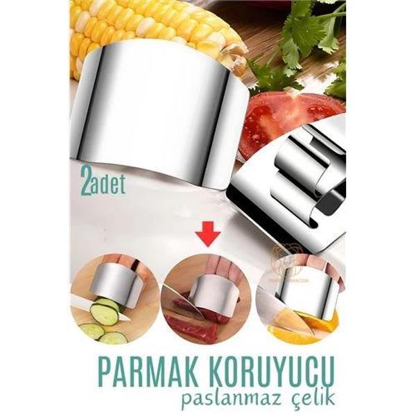Turk Parmak Koruyucu Dilimleme Parmak Kesme Önleyici Çelik 2 ADET - Image 1