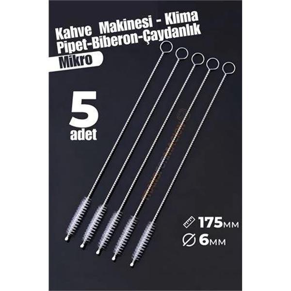 Turk Mikro Fırça Klima Biberon Pipet Fırçası 5 Adet - Image 1