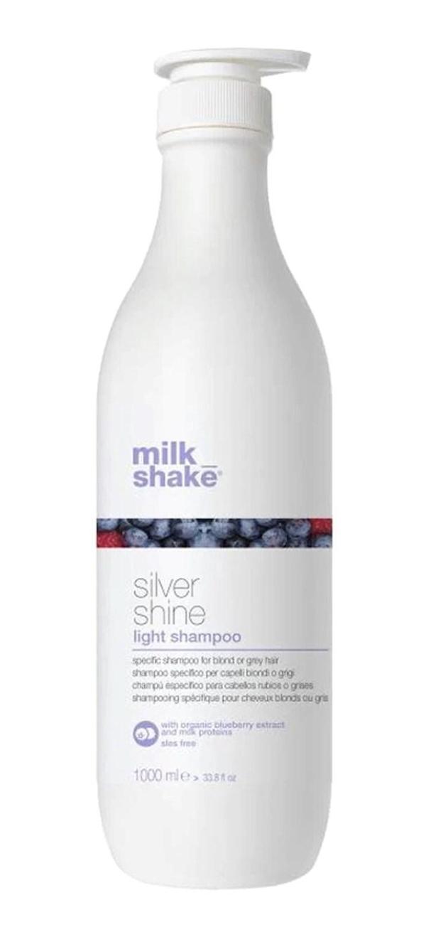 Milk Shake Silver Shine Sarı ve Gri Saçlar İçin Mor Tonlama Light Şampuan 1000 ml - Image 1
