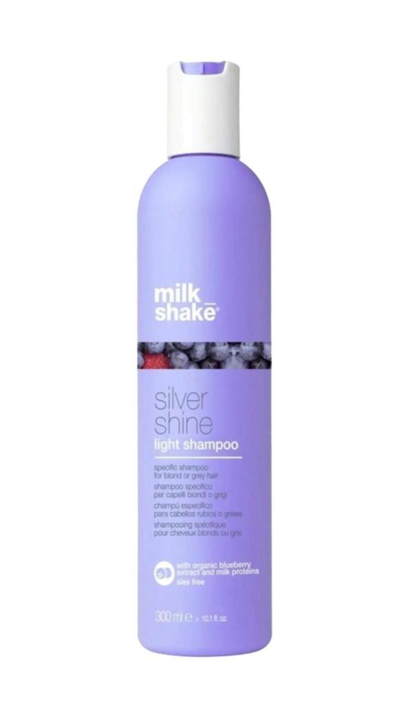 Milk Shake Silver Shine Sarı ve Gri Saçlar İçin Mor Tonlama Light Şampuan 300 ml - Image 1