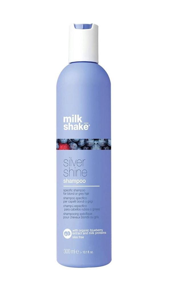 Milk Shake Silver Shine Sarı ve Gri Saçlar İçin Sülfatsız Mor Tonlama Şampuanı 300 ml - Image 1